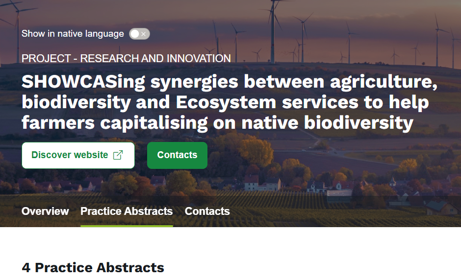 SHOWCASE advances biodiversity-friendly farming: Key findings now featured on EU CAP Network platform